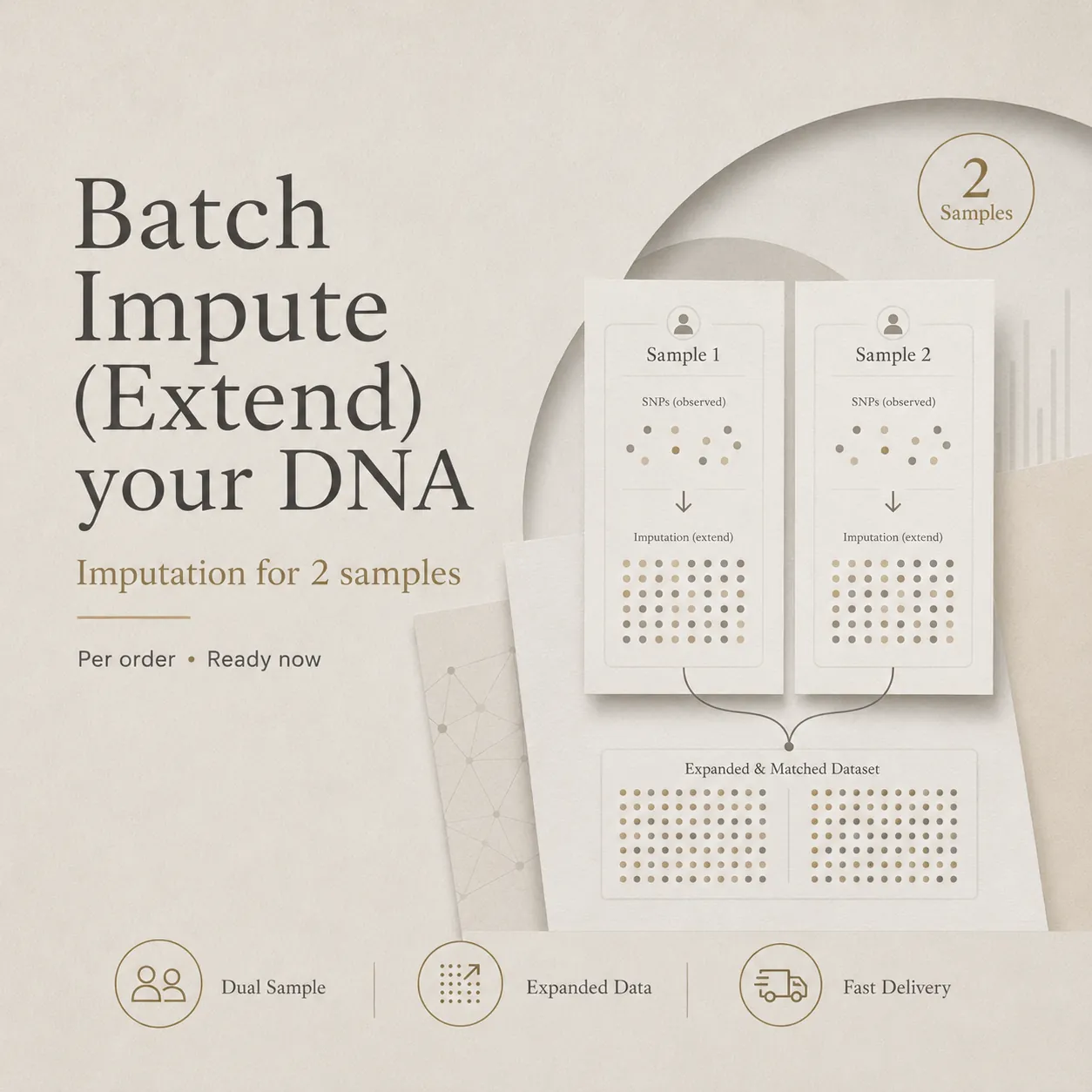 Batch Impute (Extend) your DNA (2 samples)