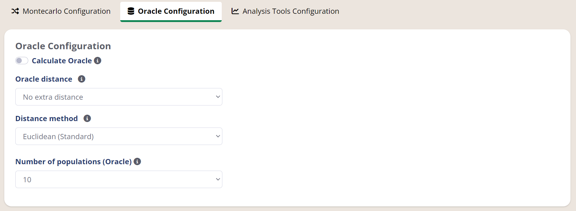 G25 Oracle Configuration