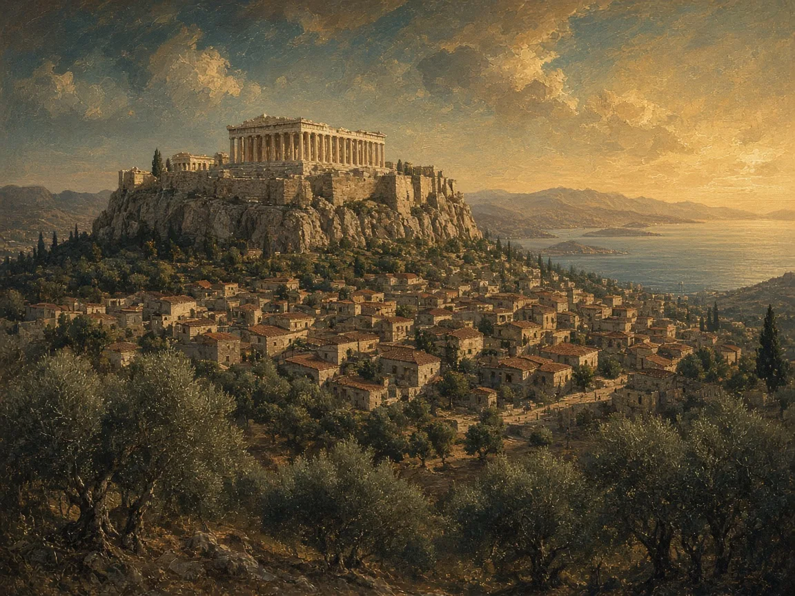 Illustration of Classical landscape