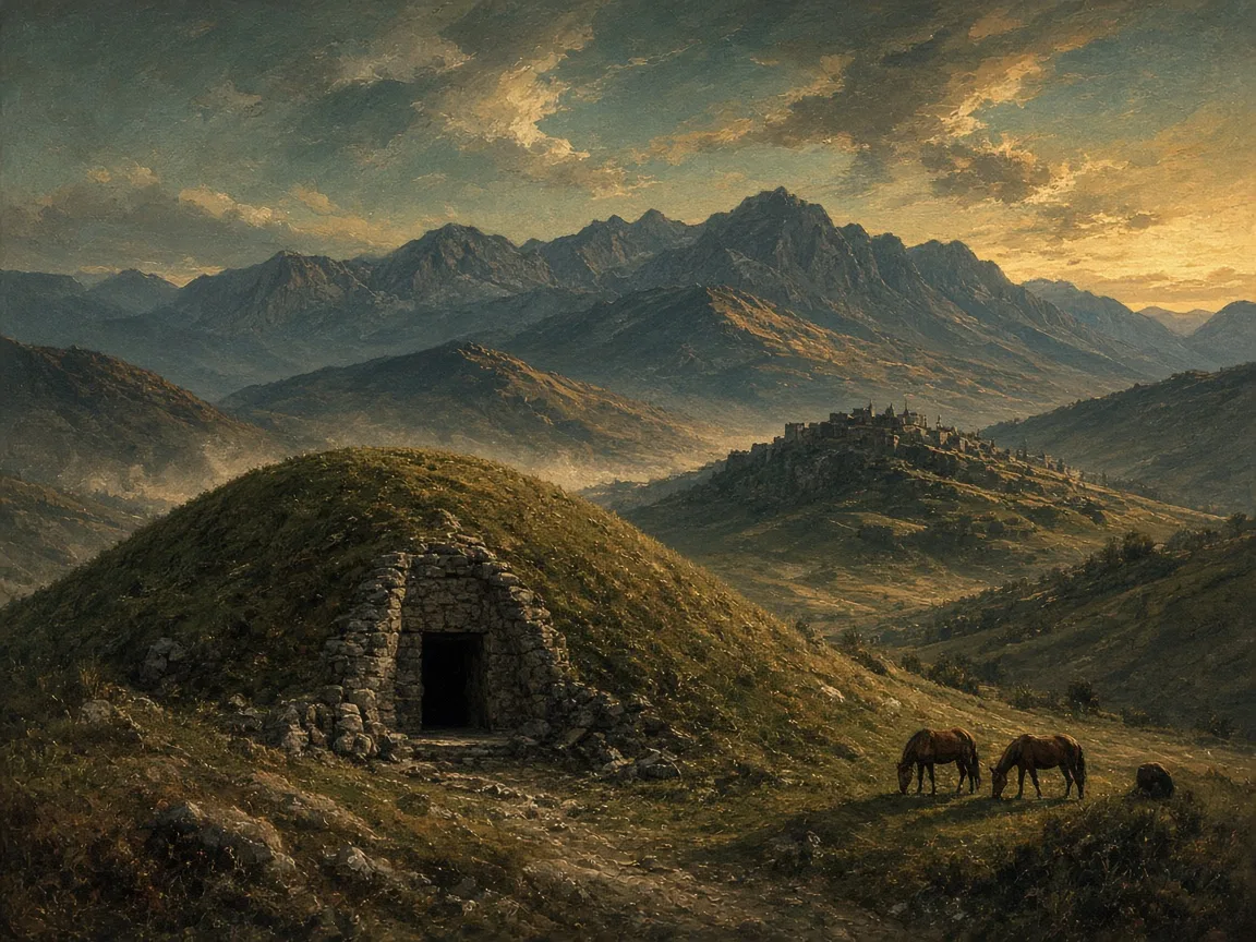 Illustration of Iron Age landscape