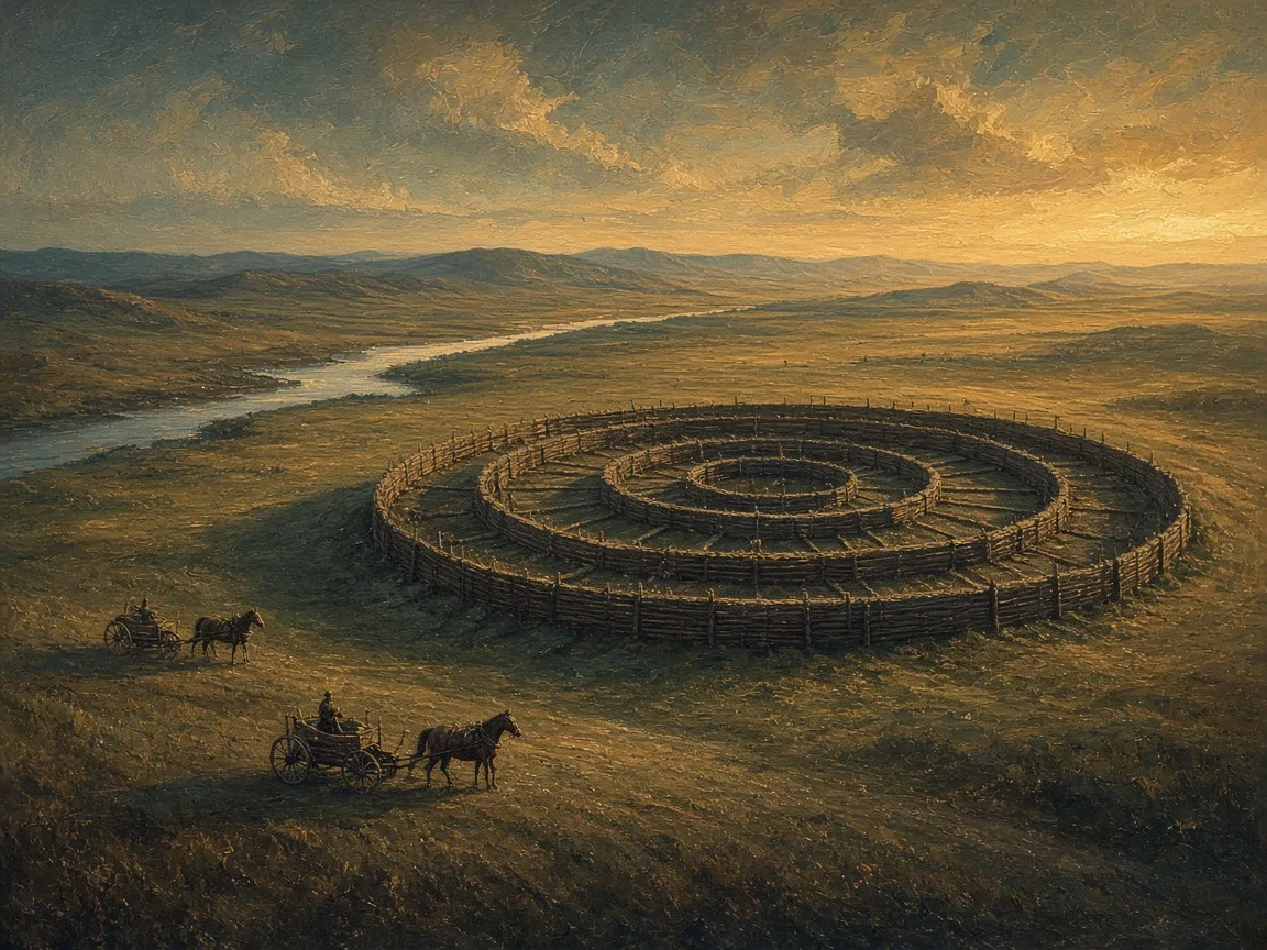 Illustration of Middle / Late Bronze Age landscape