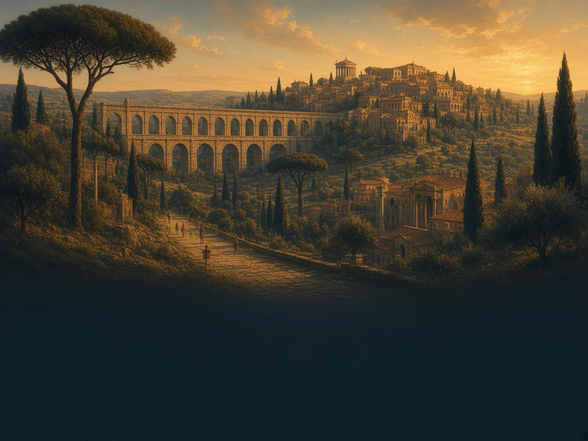 Illustration of Roman landscape