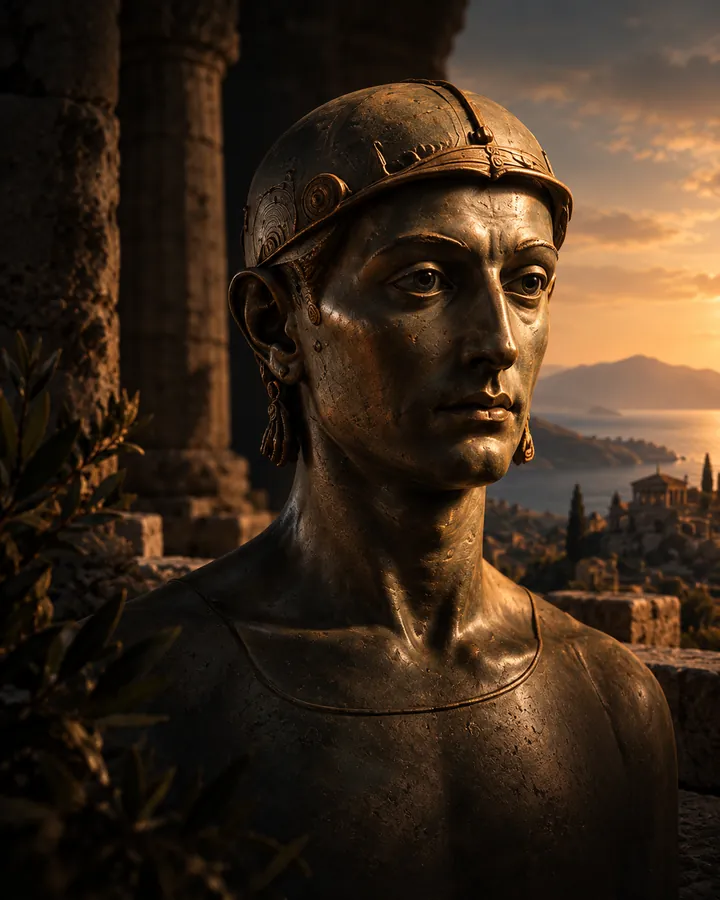 AI-generated illustration evoking the Etruscan & Greek Colonial period