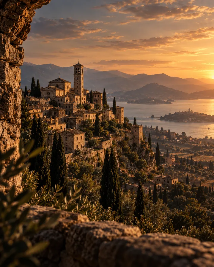 AI-generated illustration evoking the Late Antique & Medieval period
