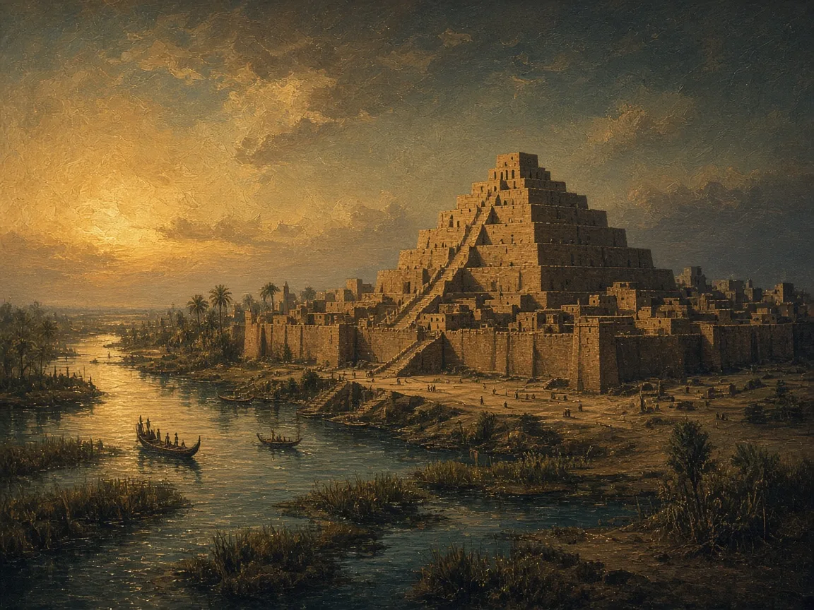 Illustration of Bronze Age landscape