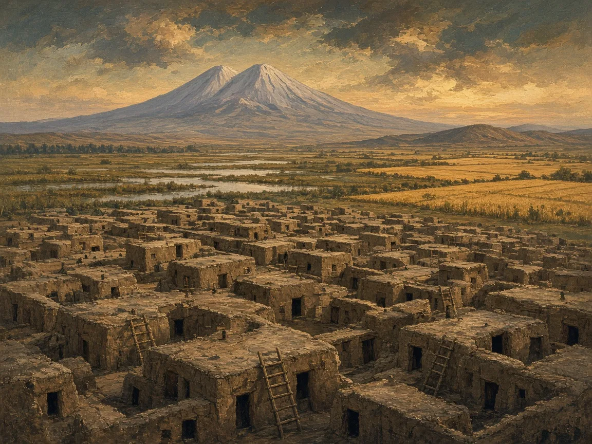 Illustration of Neolithic landscape