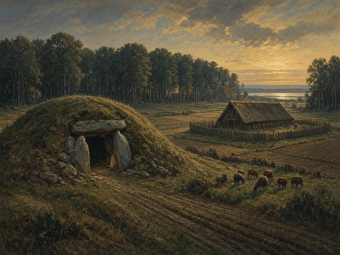 Illustration of Neolithic landscape