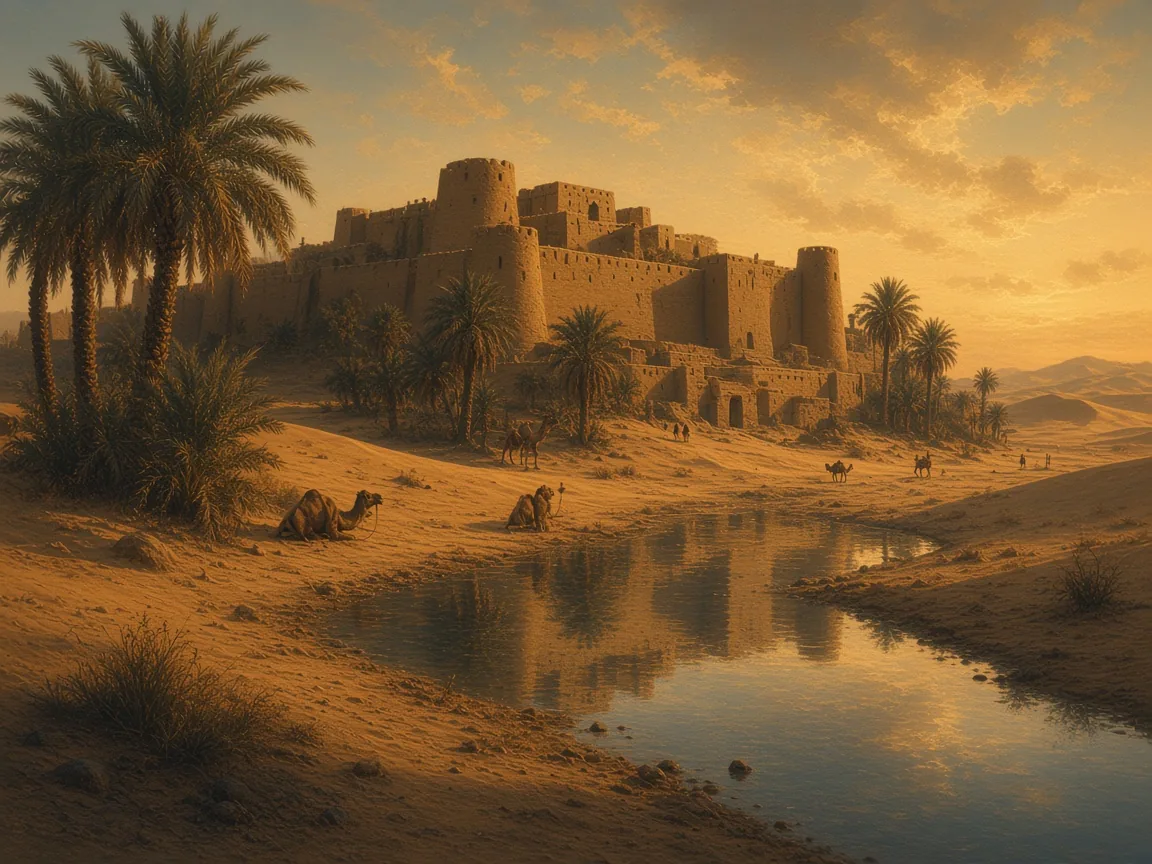 Illustration of BMAC / Bactria-Margiana landscape