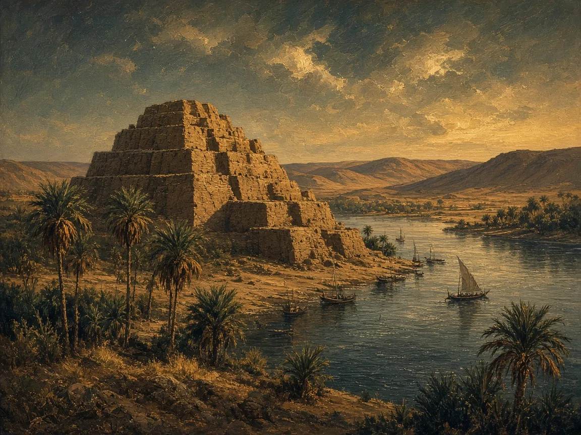 Illustration of Bronze Age landscape