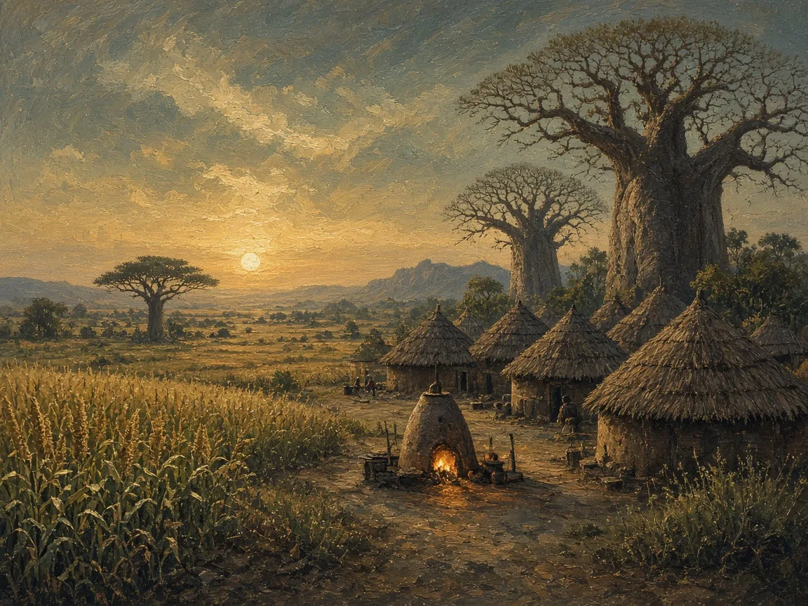 Illustration of Iron Age landscape