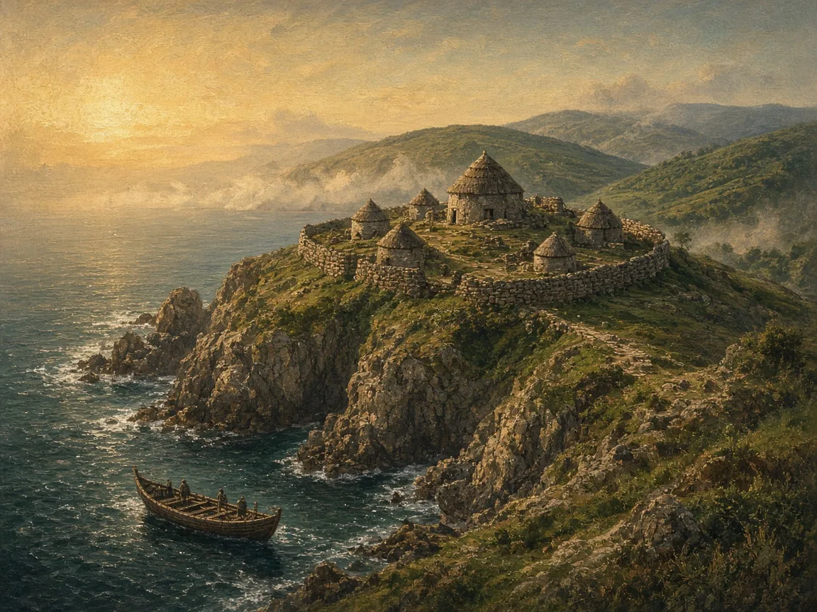 Illustration of Bronze Age landscape