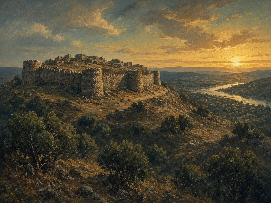 Illustration of Copper Age landscape