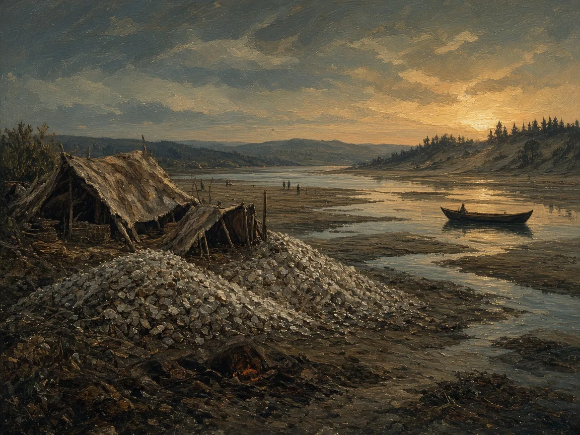 Illustration of Mesolithic landscape