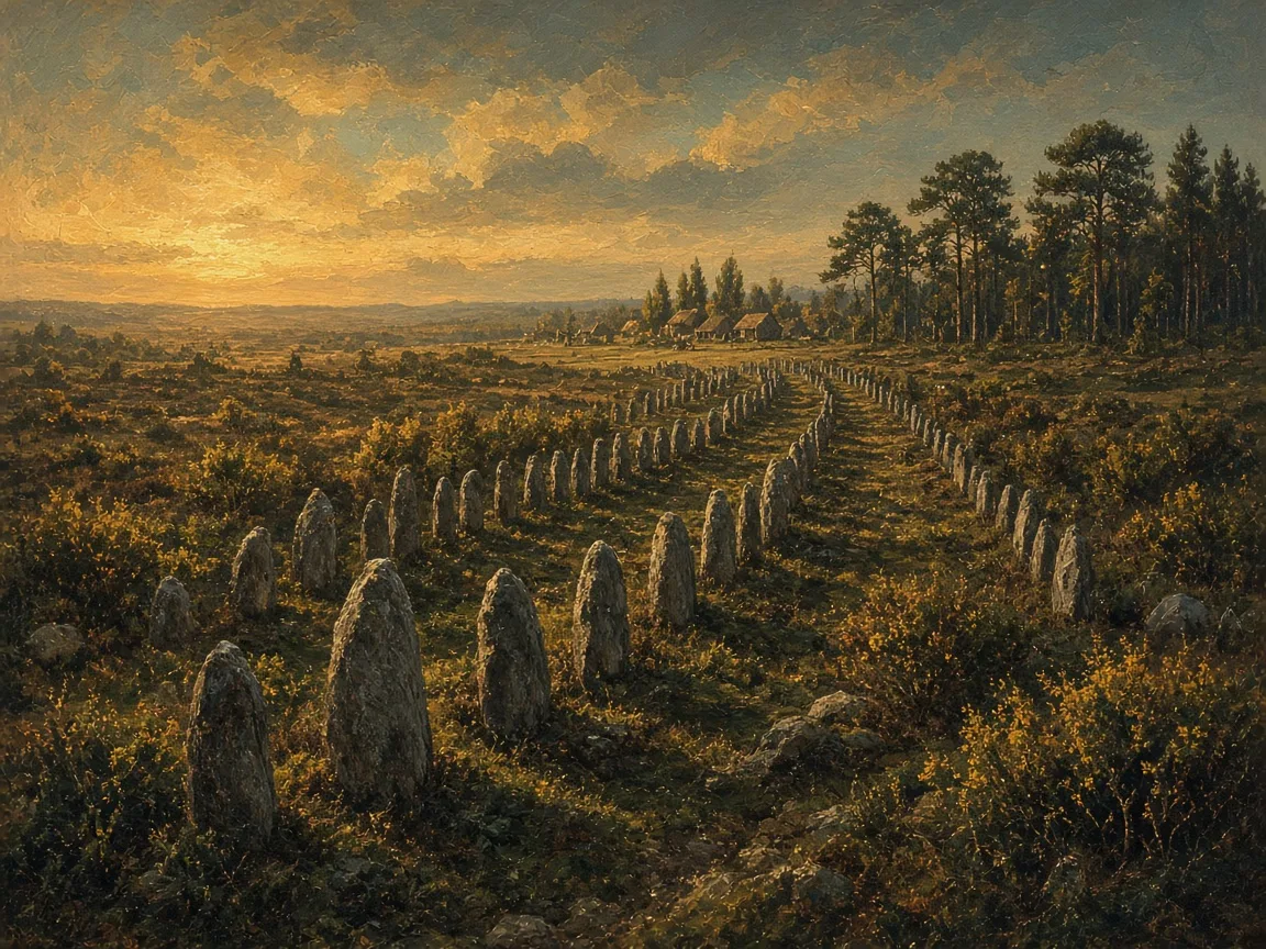 Illustration of Neolithic landscape
