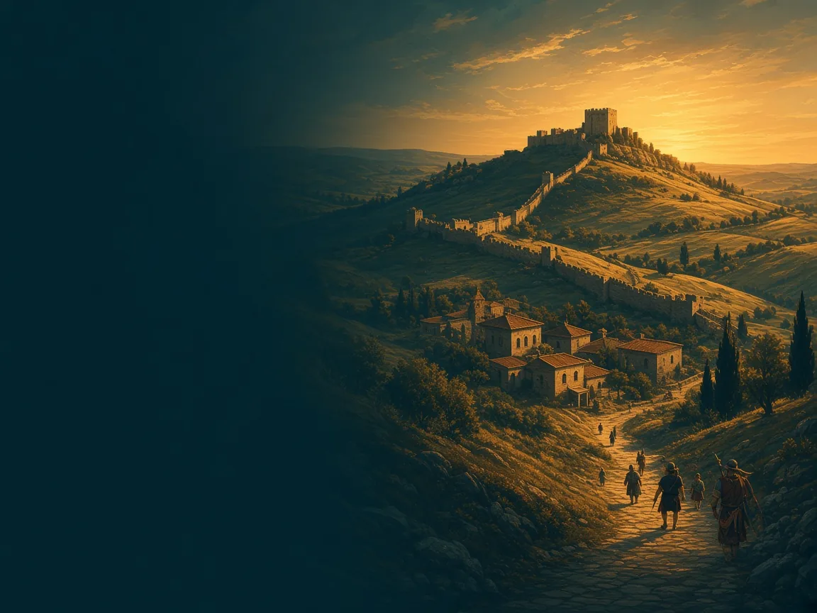 Illustration of Roman landscape