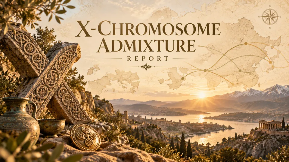 X chromosome illustration for population-component analysis